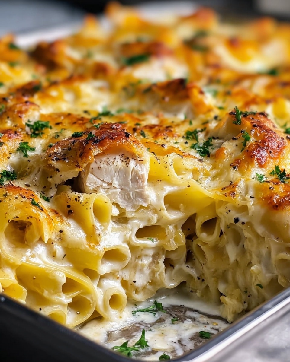 Cheese Chicken Alfredo Bake Recipe - Recipe Image