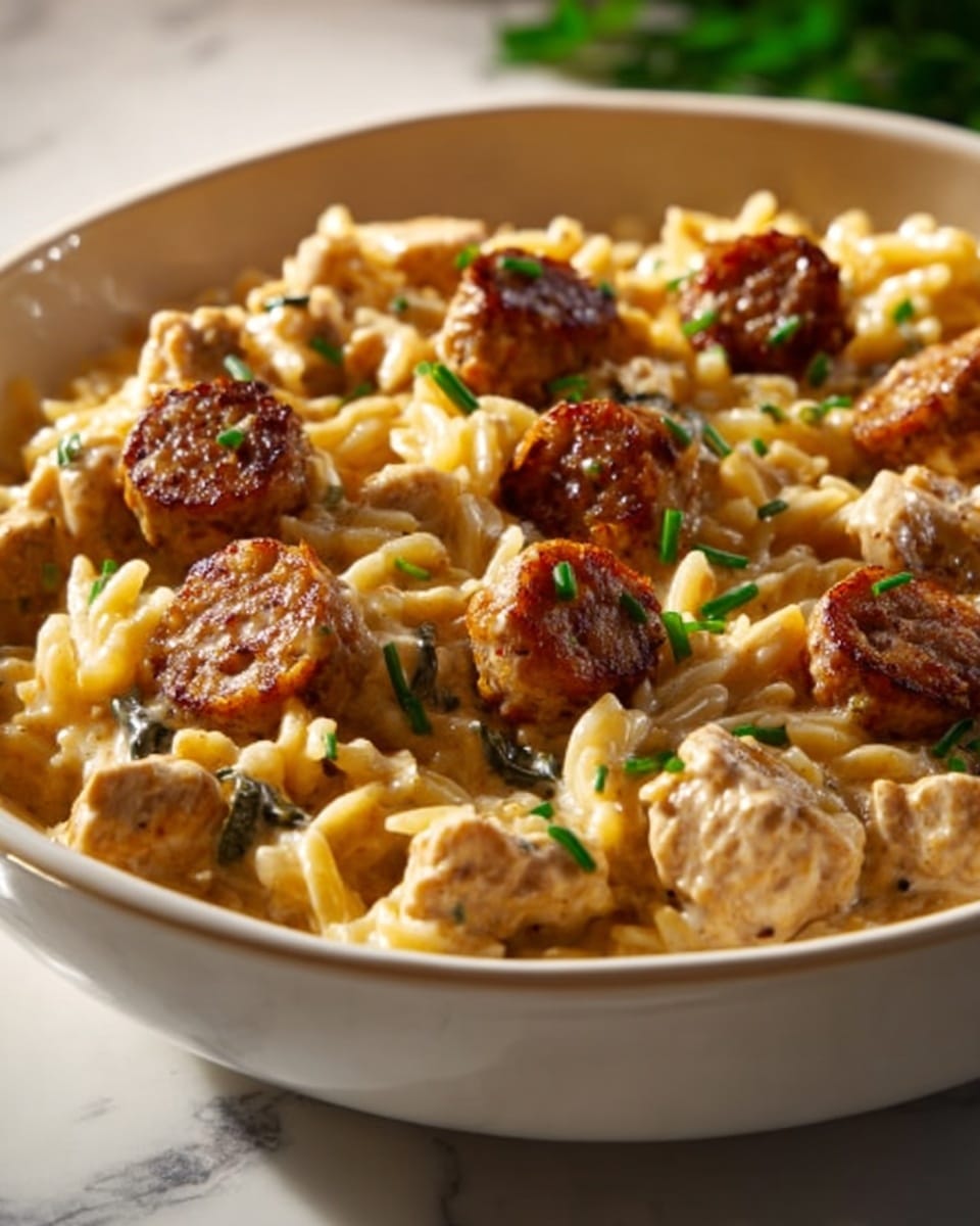 Creamy Chicken Sausage Orzo: A Delicious One-Pot Recipe for Easy Weeknight Dinners Recipe - Recipe Image