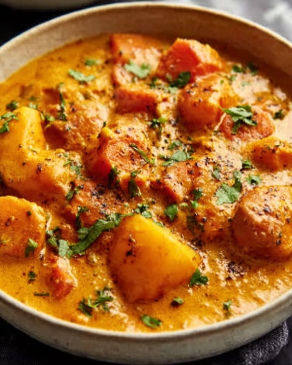 Creamy Indian Pumpkin Curry Recipe - Recipe Image