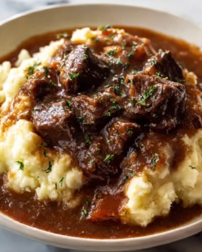 Instant Pot Pot Roast with Mashed Potatoes & Gravy Recipe