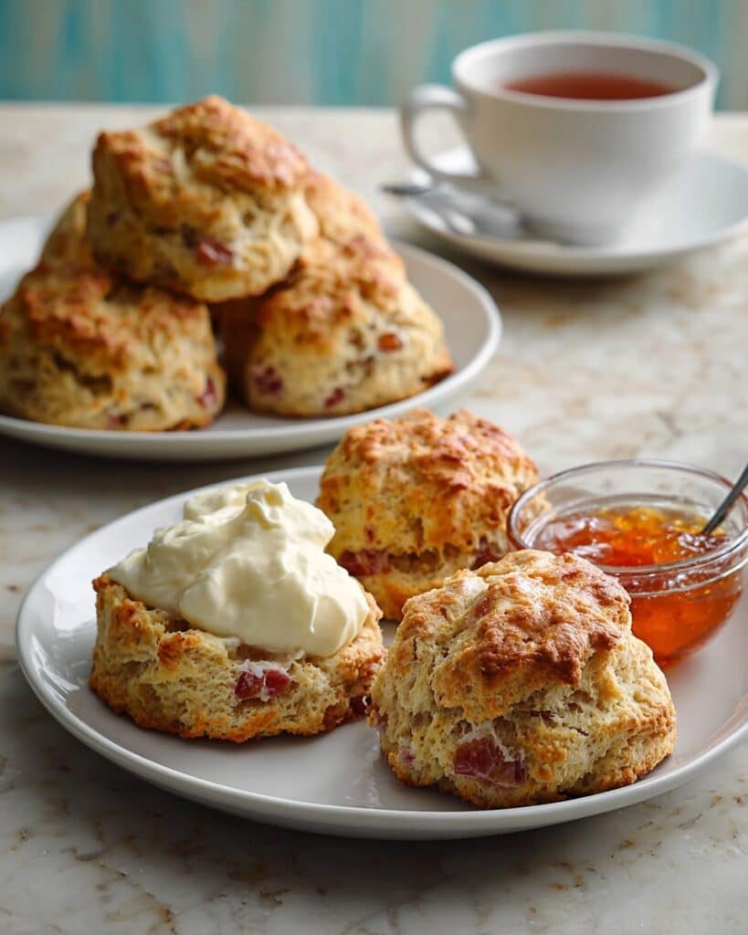 Rhubarb & Custard Scones Recipe