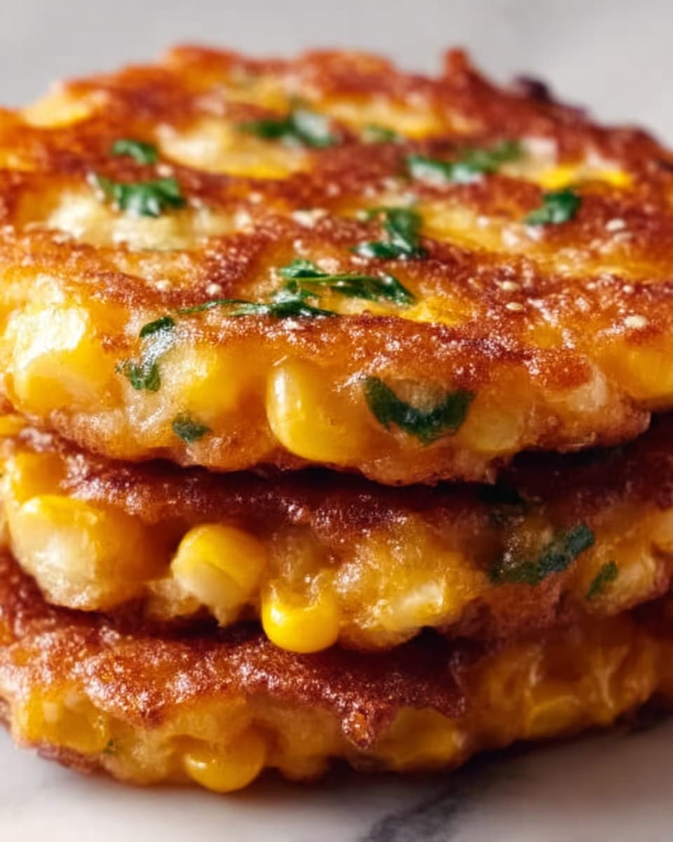 Crispy and Golden Corn Fritters Recipe - Recipe Image
