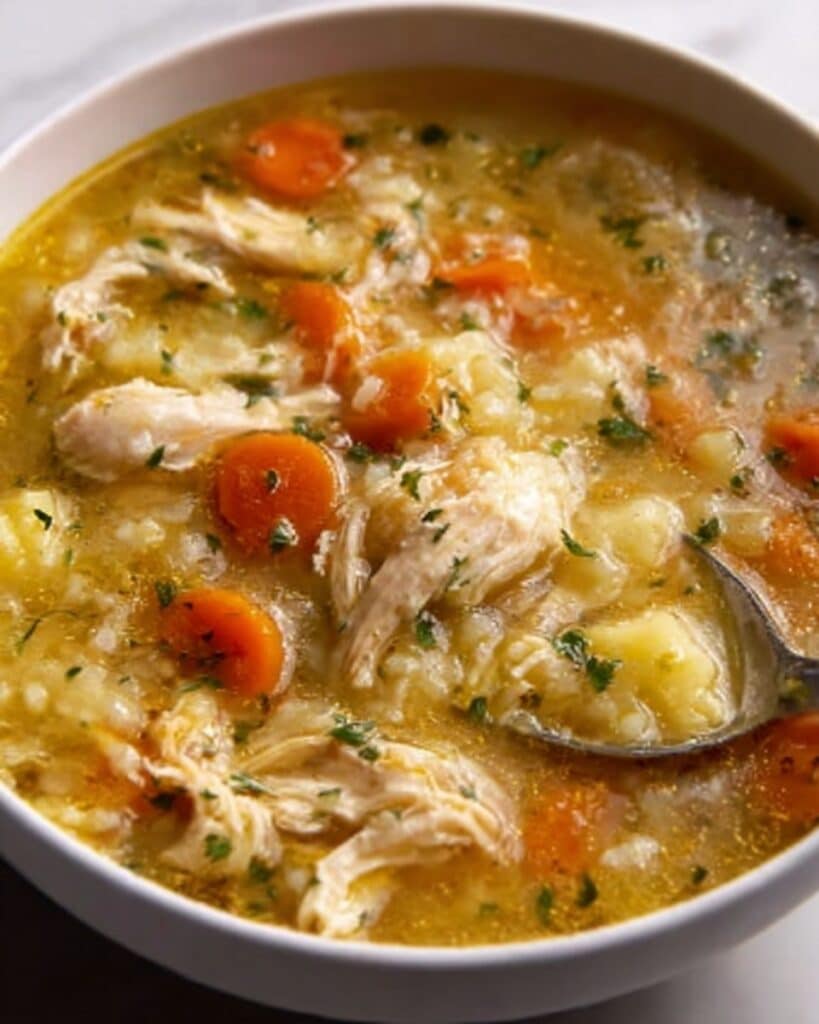 Anti-Inflammatory Cauliflower Chicken Soup Recipe