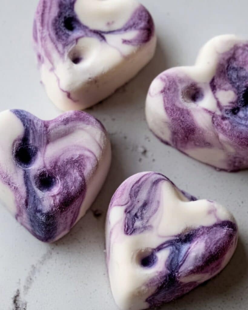 Blueberry Yogurt Swirl Dog Paw Treats Recipe