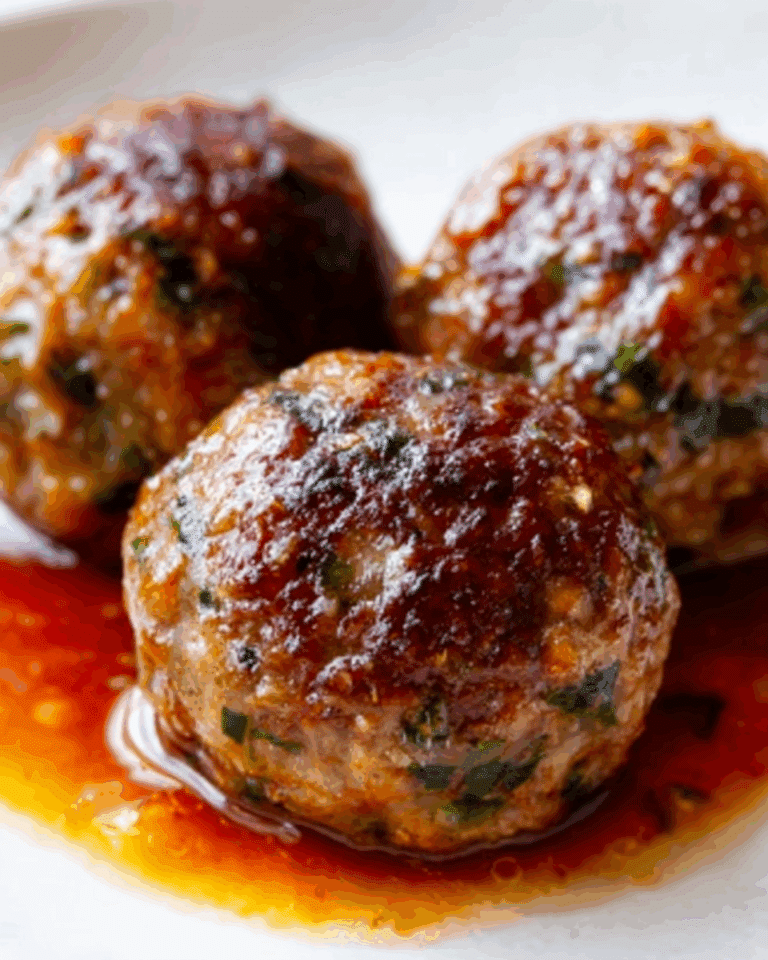 Honey Barbeque Chicken Meatballs Recipe