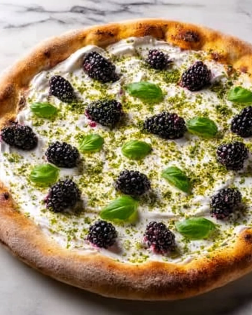 Blackberry Basil Ricotta Pizza Recipe - Recipe Image