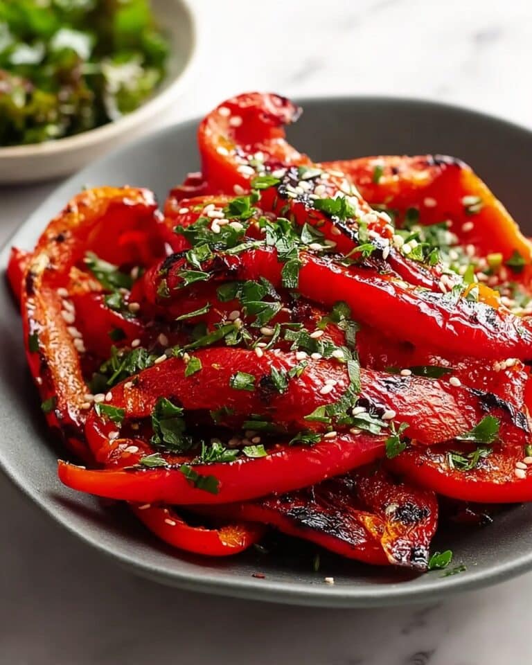 Piedmontese Roasted Peppers with Garlic and Parsley Recipe
