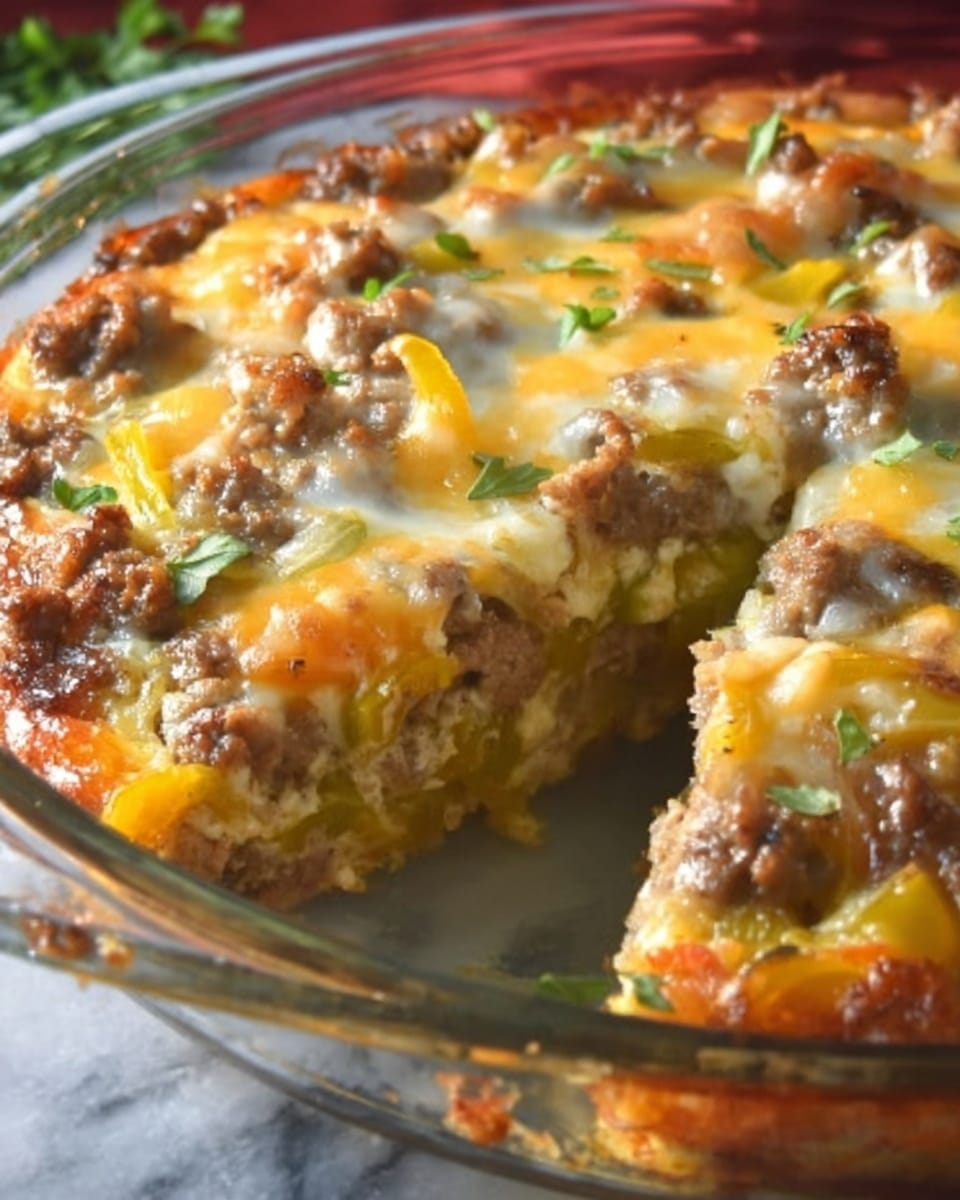 Southern Five-Layer Beef Casserole Recipe - Recipe Image