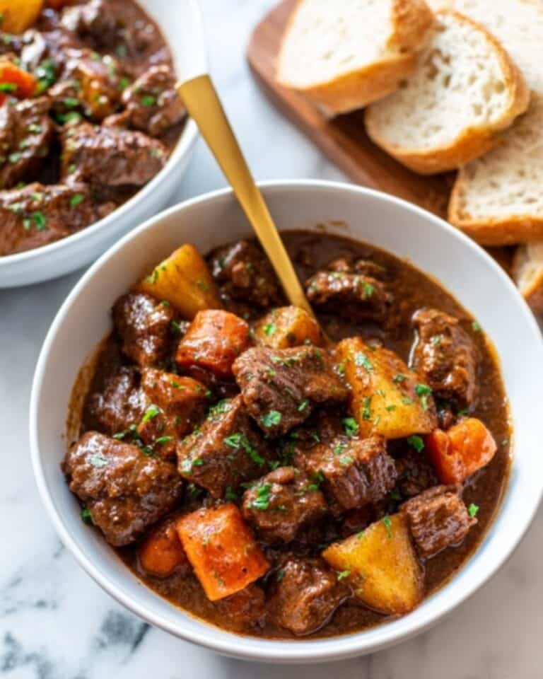 Classic Beef Stew with Carrots and Potatoes Recipe