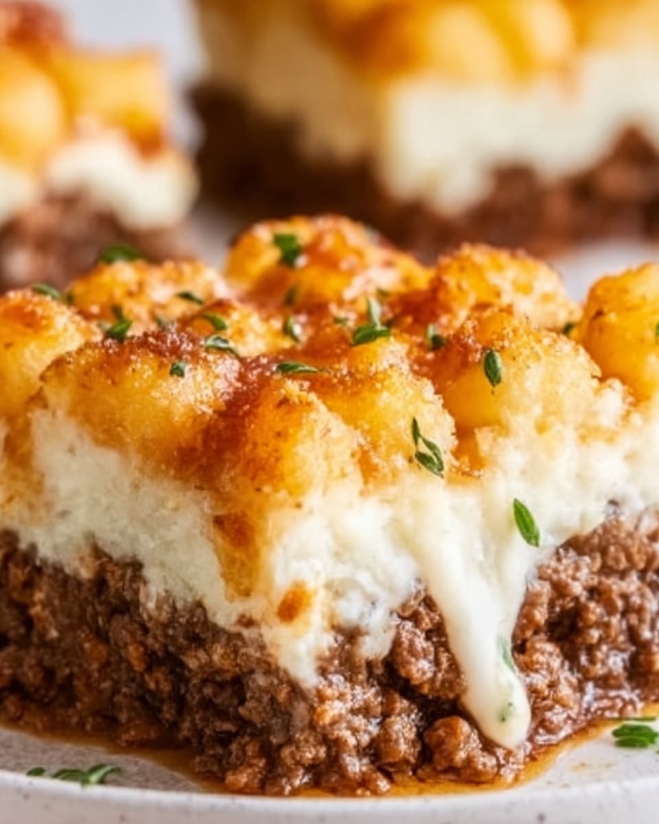 Shepherd’s Pie Tater Tot Casserole Recipe - Recipe Image