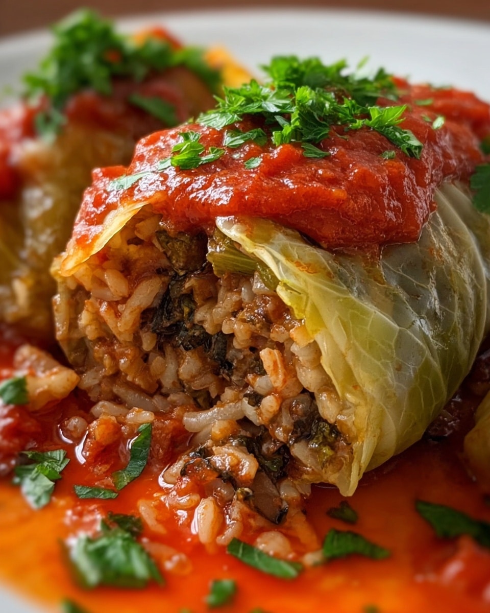 Old-Fashioned Stuffed Cabbage Rolls Recipe - Recipe Image