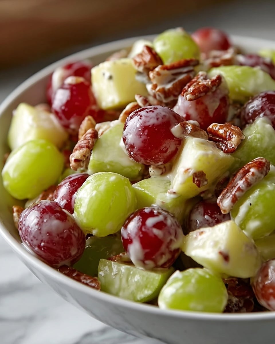 Apple Walnut Salad with Cranberries and Greek Yogurt Recipe - Recipe Image