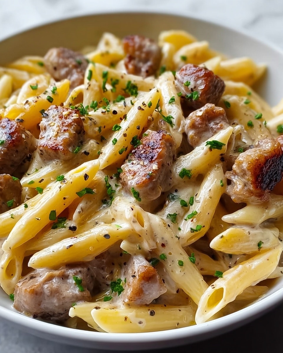 Sausage Alfredo Rigatoni Recipe - Recipe Image
