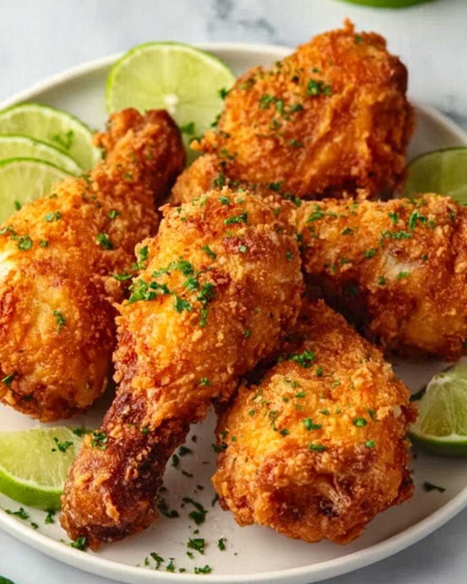 Pollo Campero-Style Air Fryer Fried Chicken Recipe - Recipe Image
