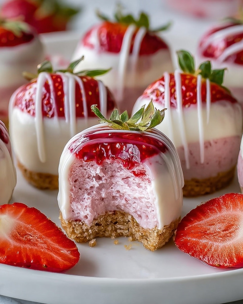 Strawberry Cheesecake Bites: The Perfect No-Bake Dessert Recipe - Recipe Image