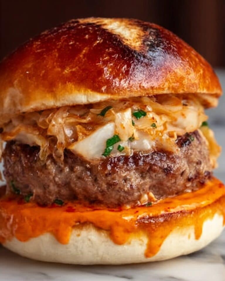 Bulgogi Kimchi Burger Recipe