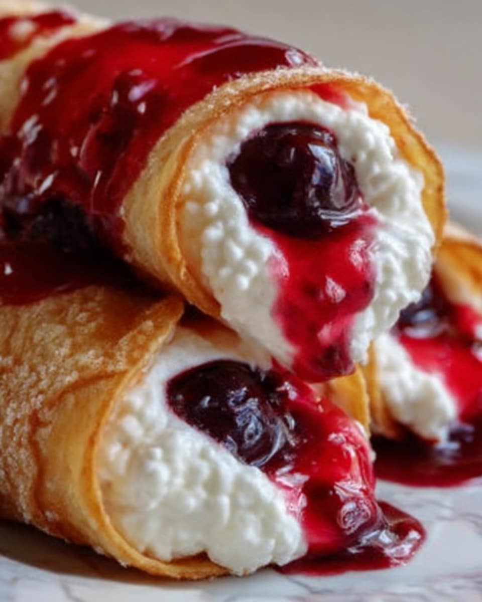 Cherry Cheesecake Chimichangas Recipe - Recipe Image
