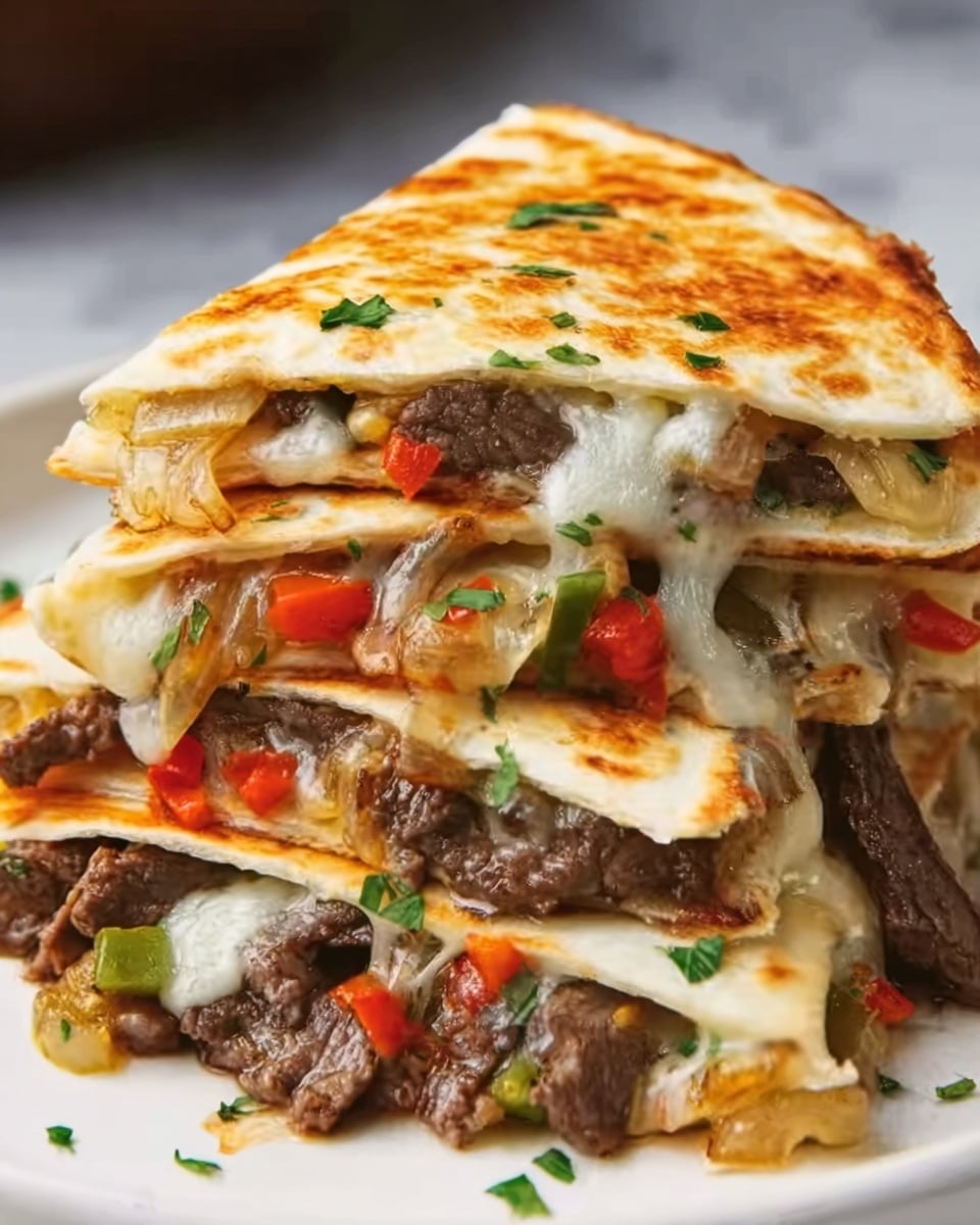 Philly Cheesesteak Quesadilla Recipe - Recipe Image