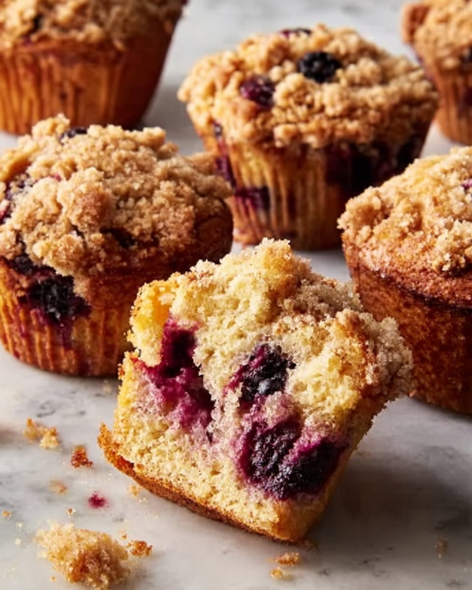Blackberry Muffins with Oatmeal Streusel Recipe - Recipe Image