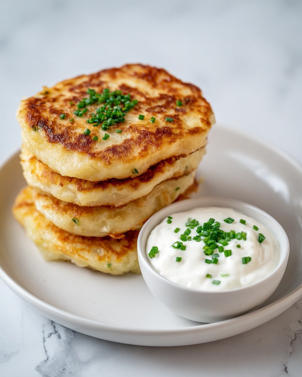 Golden Crispy Potato Pancakes Recipe - Recipe Image