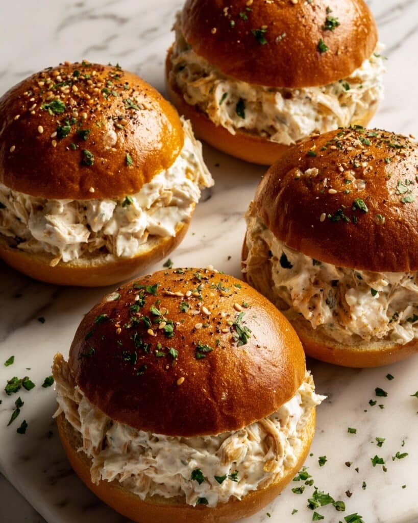 Chicken Alfredo Sloppy Joes Recipe