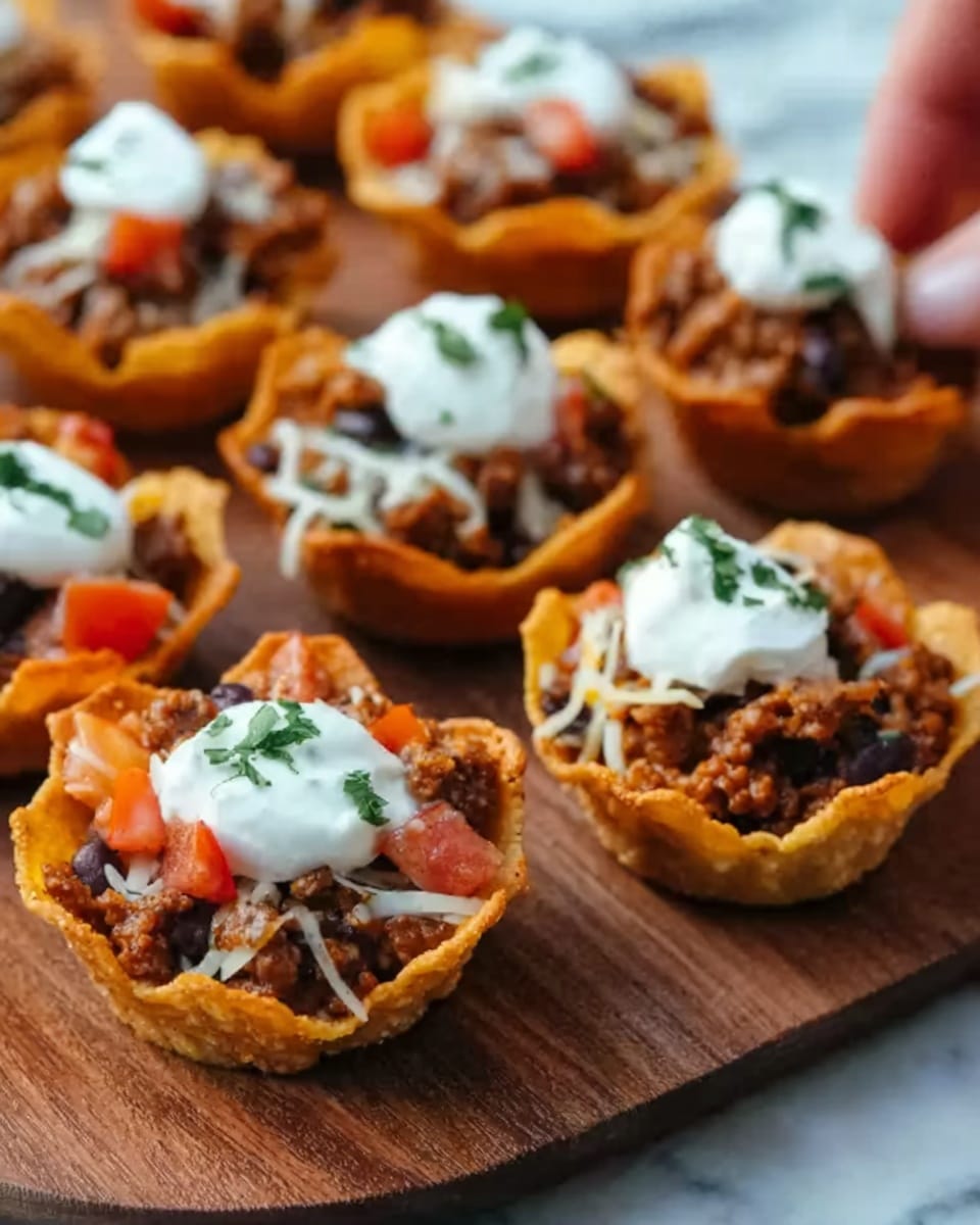 Red, White, and Blue Taco Bites Recipe - Recipe Image