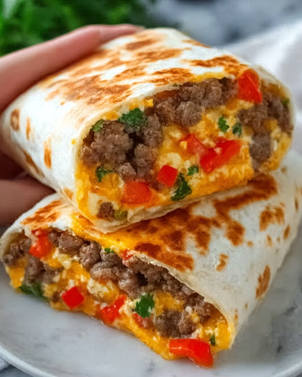 Freezer-Friendly Breakfast Burritos with Eggs, Vegetables, and Cheese Recipe - Recipe Image