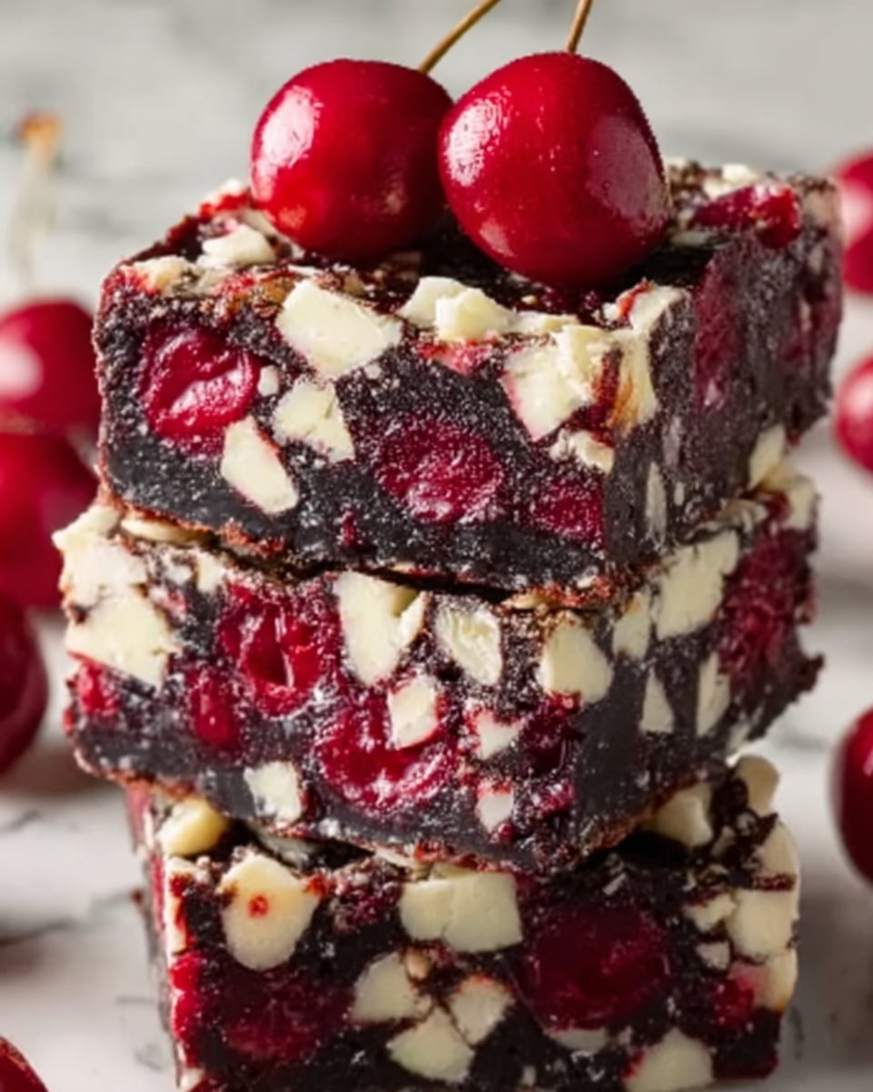 Christmas Cherry Bars Recipe - Recipe Image