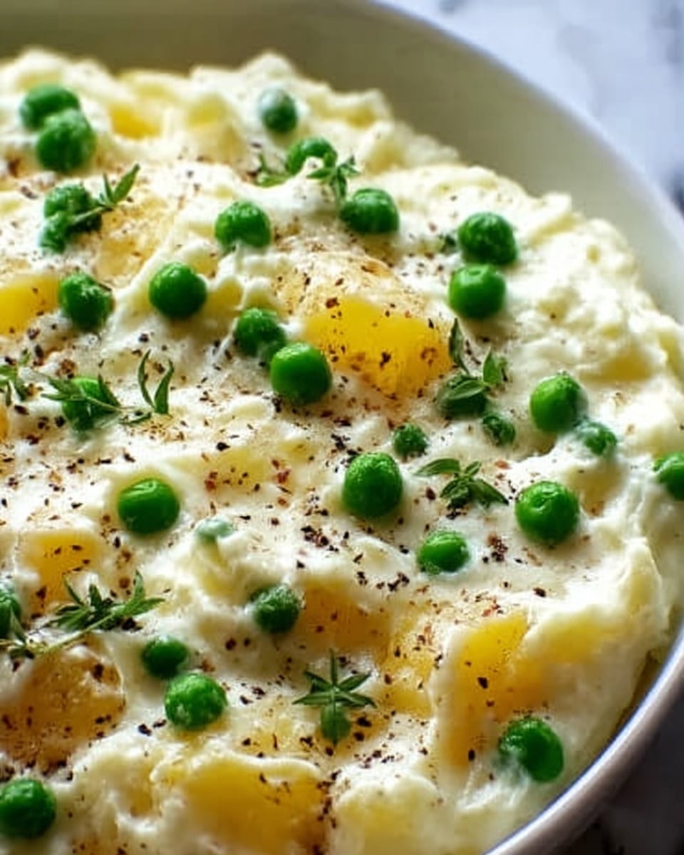 Creamed Potatoes and Peas Recipe - Recipe Image