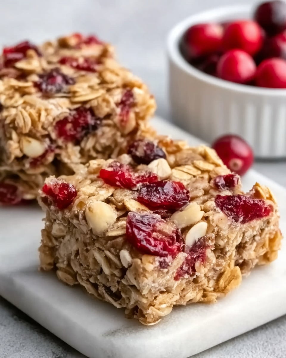Apple Cranberry Baked Oatmeal Recipe - Recipe Image