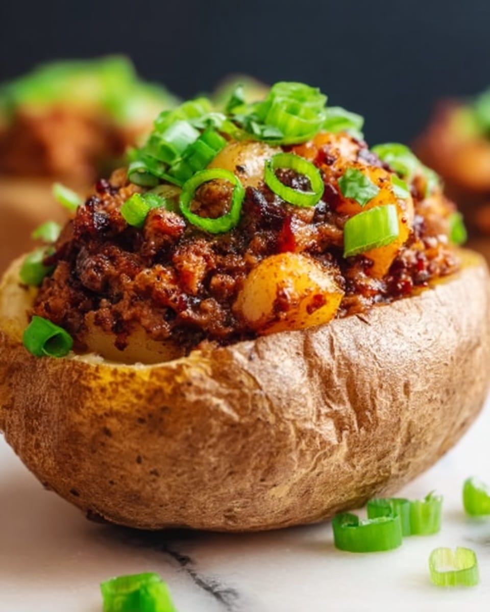 Barbecue Tempeh Stuffed Potatoes Recipe - Recipe Image