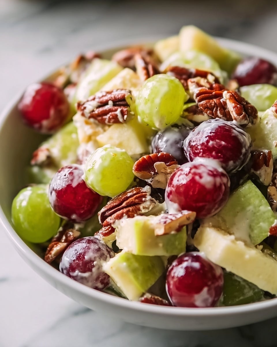 Apple Walnut Salad with Cranberries and Greek Yogurt Recipe - Recipe Image