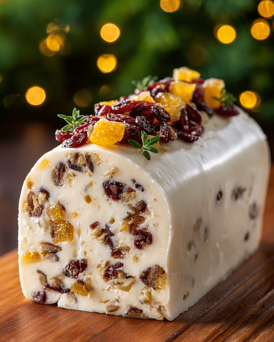 Orange Cranberry Cheese Log Recipe - Recipe Image