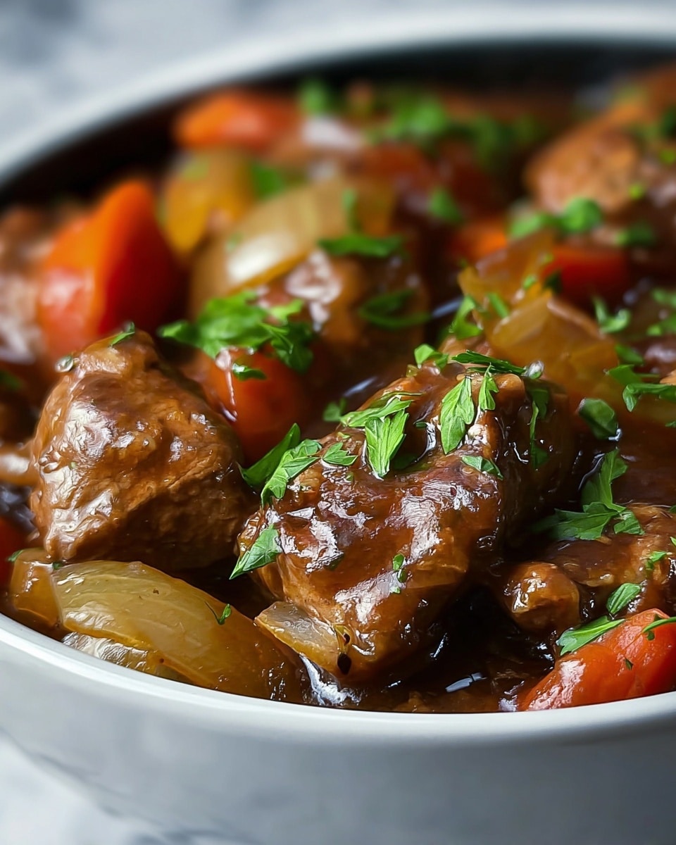 Slow Cooker Pepper Steak Recipe - Recipe Image