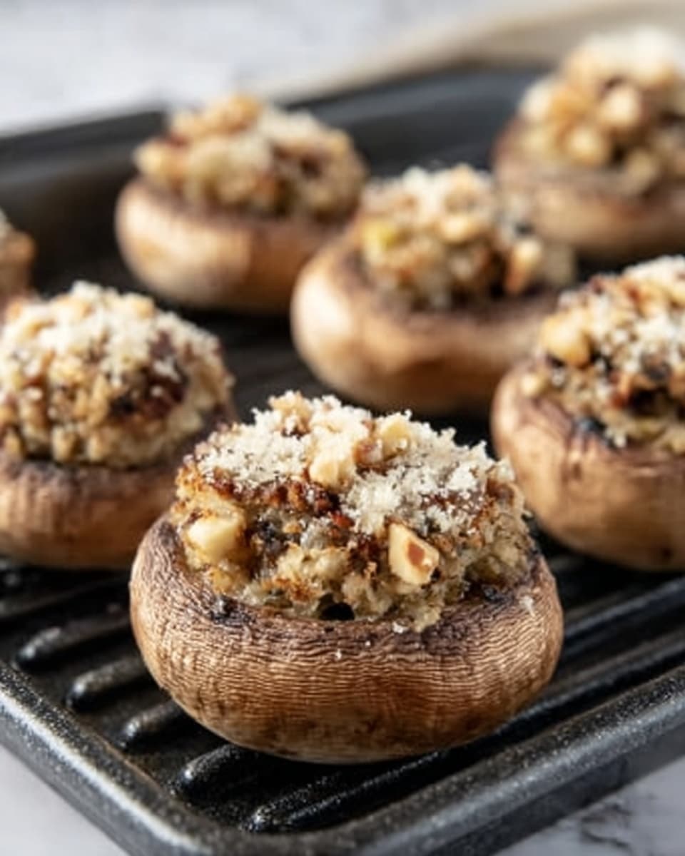 Grilled Stuffed Mushrooms with Sausage and Smoked Gouda Recipe - Recipe Image