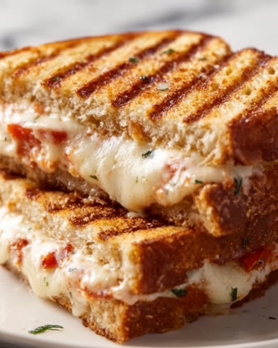 Lazy Chicken Parmesan Grilled Cheese Recipe - Recipe Image