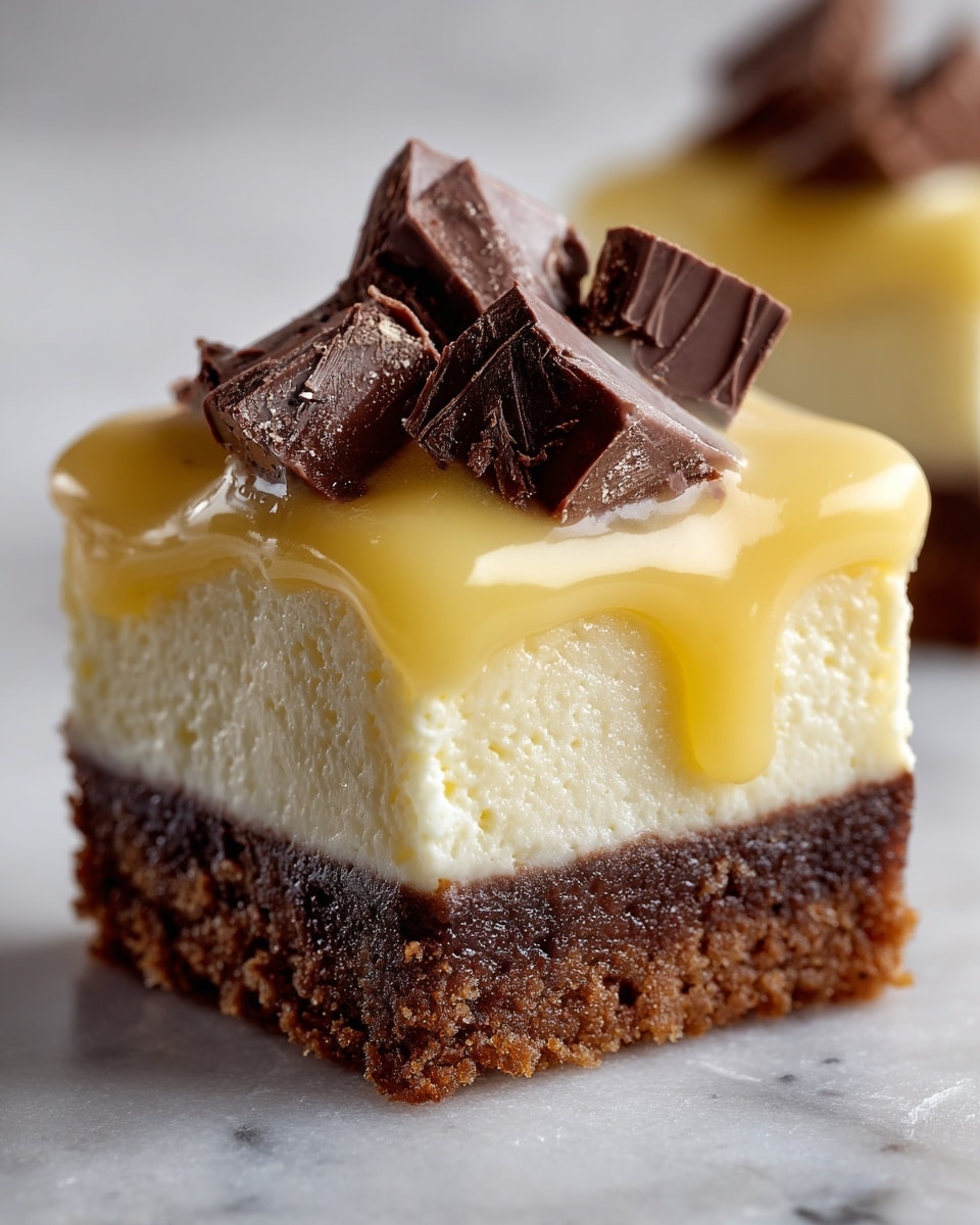 No Bake Chocolate Caramel Cheesecake Bites Recipe - Recipe Image