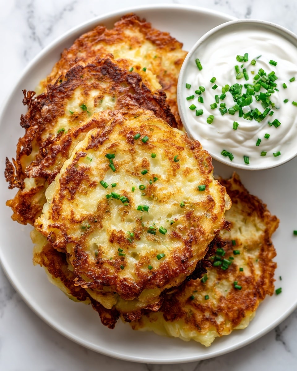 Golden Crispy Potato Pancakes Recipe - Recipe Image
