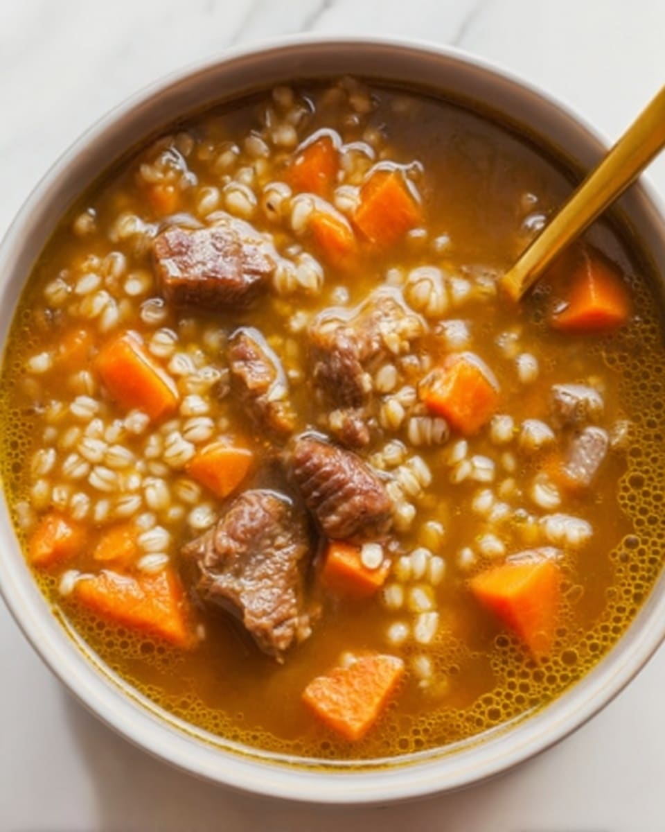 Easy Beef Barley Soup Recipe - Recipe Image