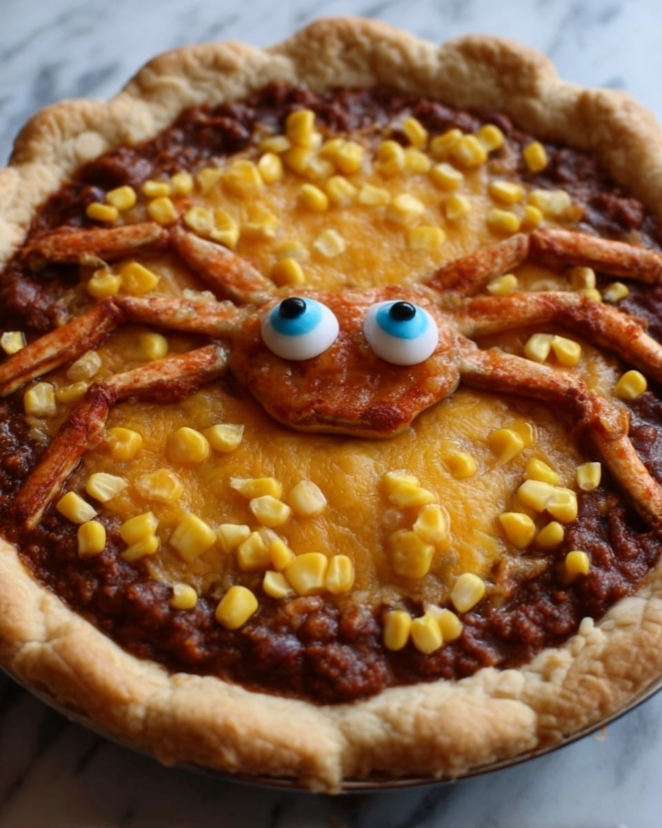 Cauldron of Chili with Spider Breads Recipe - Recipe Image