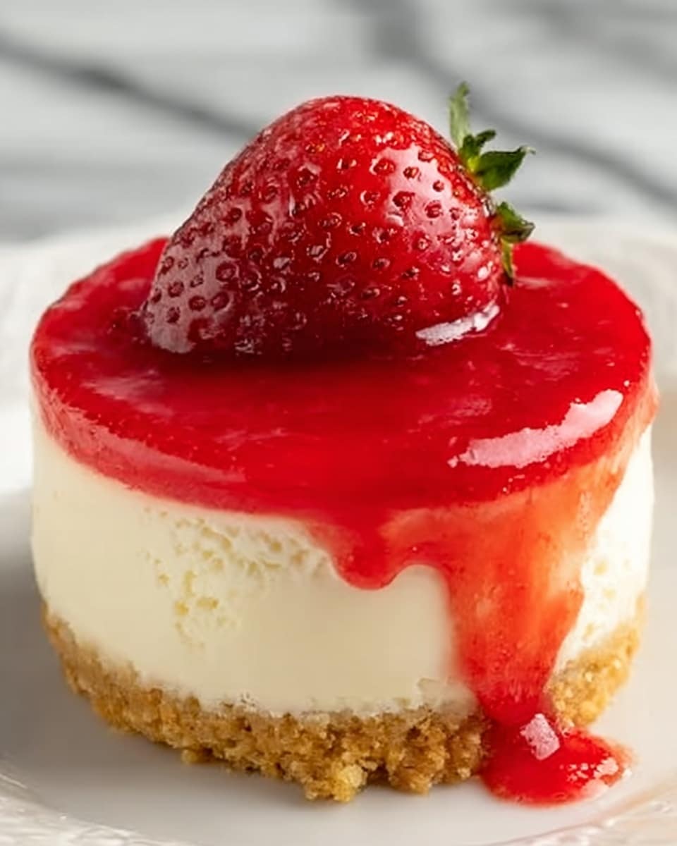 Mini Strawberry Cheesecakes Recipe - Recipe Image