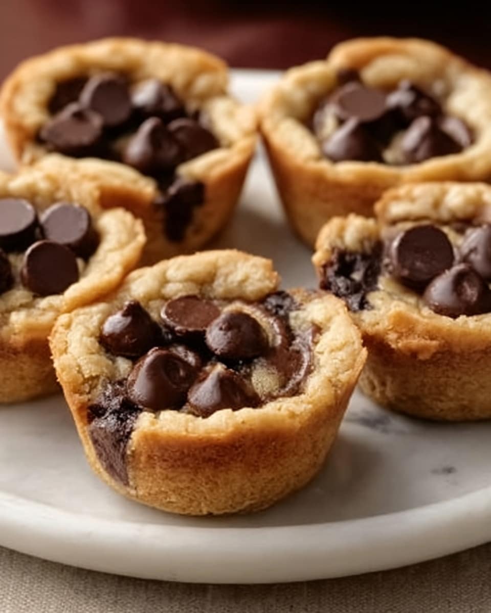 Fudge Filled Chocolate Chip Cookie Cups Recipe - Recipe Image