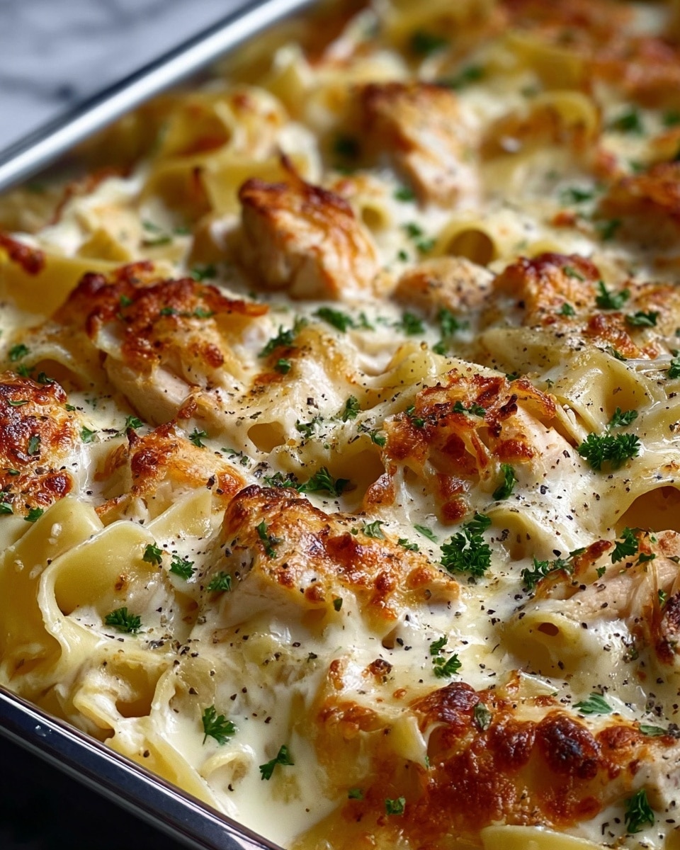 Cheese Chicken Alfredo Bake Recipe - Recipe Image
