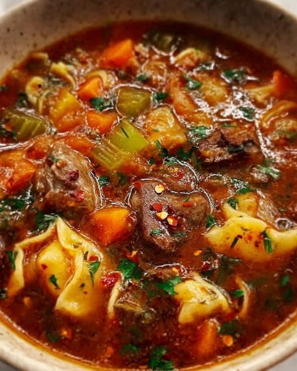 The BEST Vegetable Beef Soup Recipe - Recipe Image