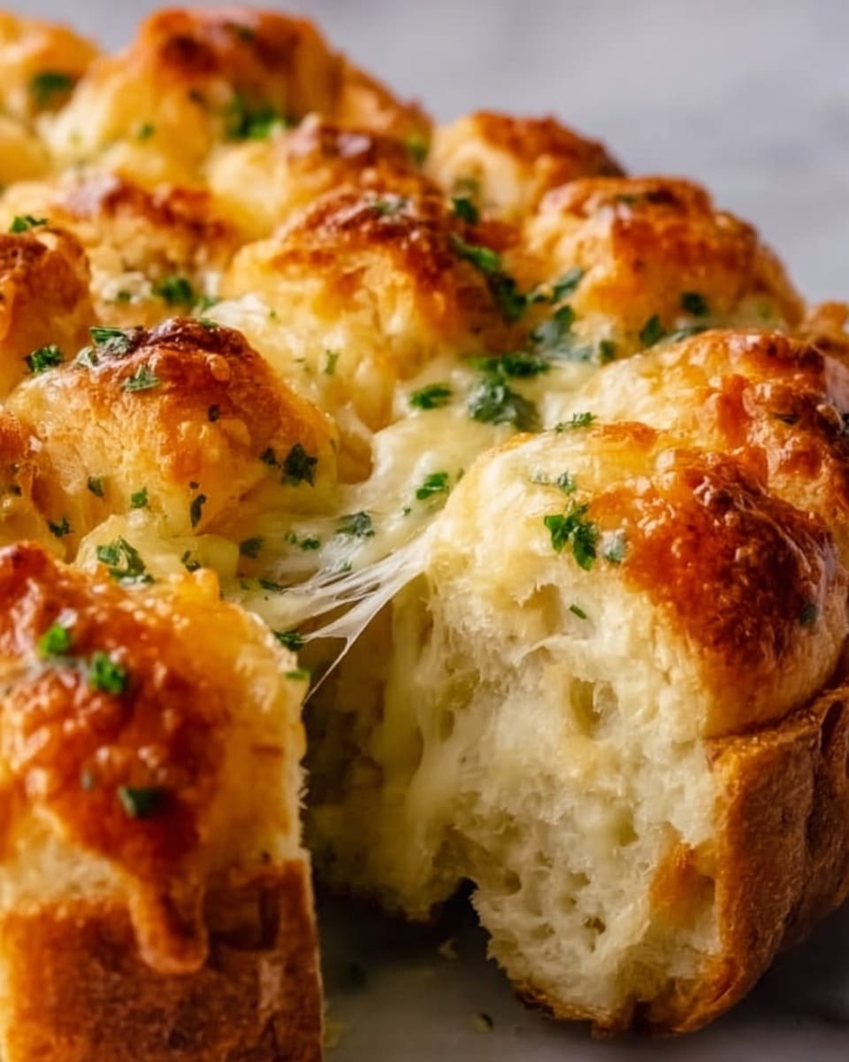 Cheesy Pull-Apart Garlic Bread Recipe - Recipe Image