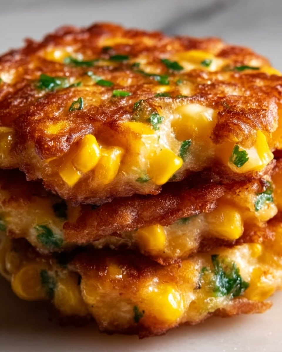 Crispy and Golden Corn Fritters Recipe - Recipe Image