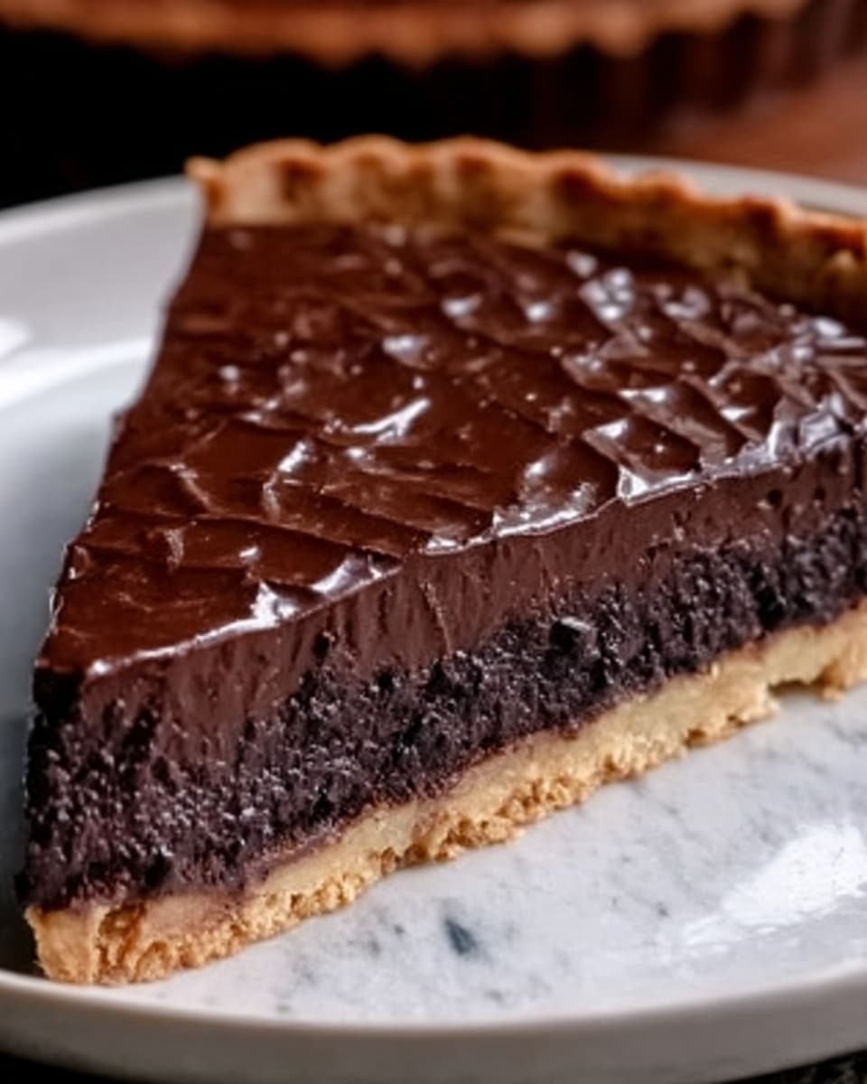 Fudgy Chocolate Brownie Pie Recipe - Recipe Image