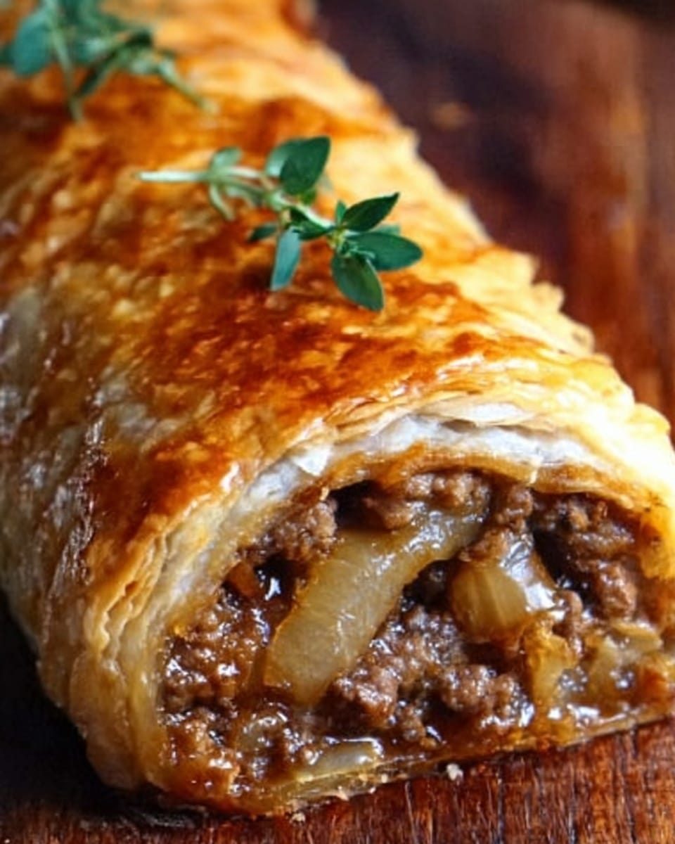 French Onion Beef Roll-Ups Recipe - Recipe Image