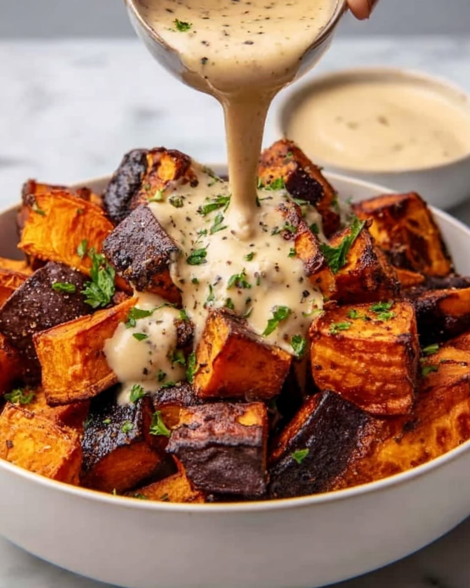 Smoky Roasted Sweet Potatoes with Chipotle Mayo Recipe - Recipe Image