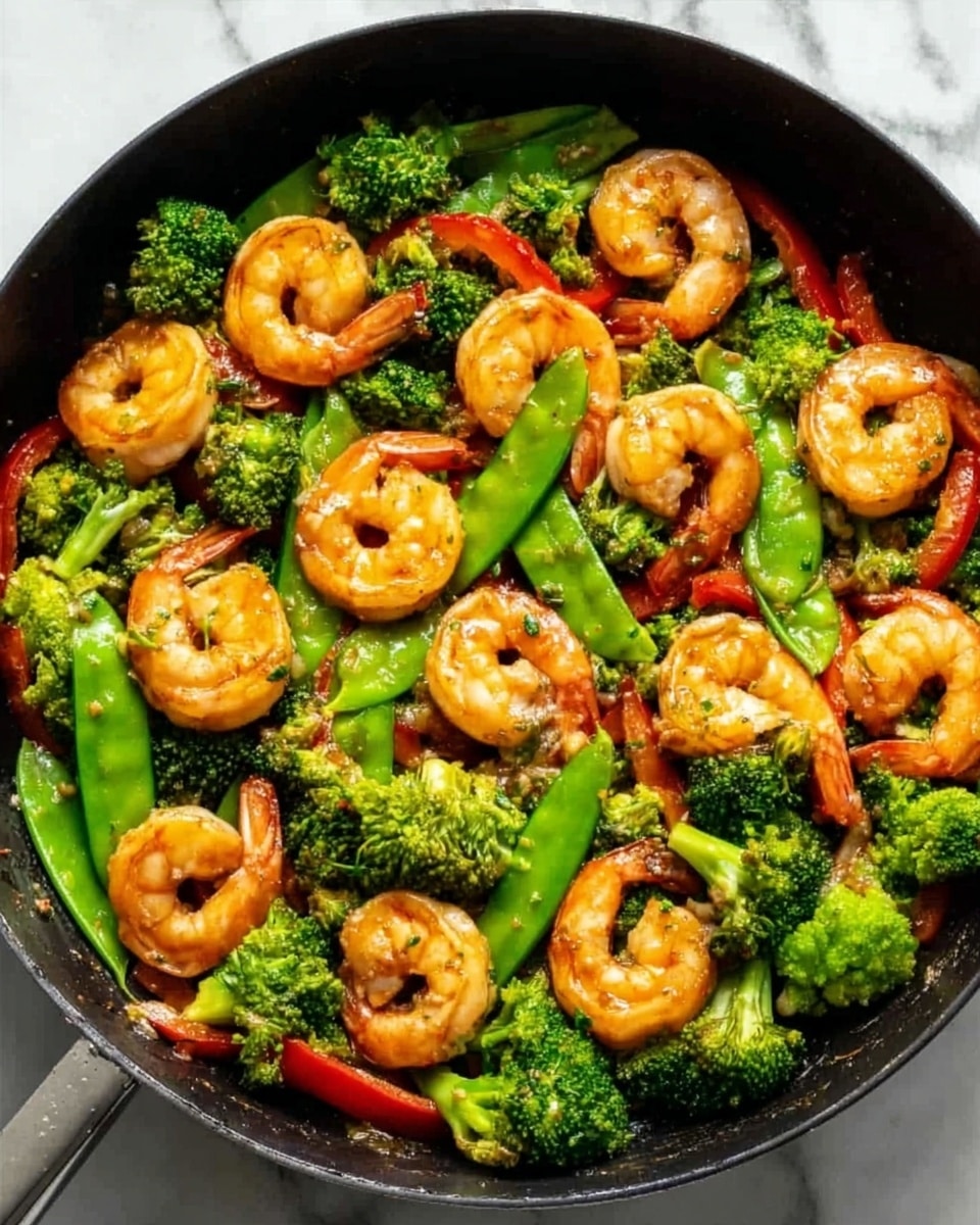 Honey Garlic Shrimp Stir Fry Recipe - Recipe Image
